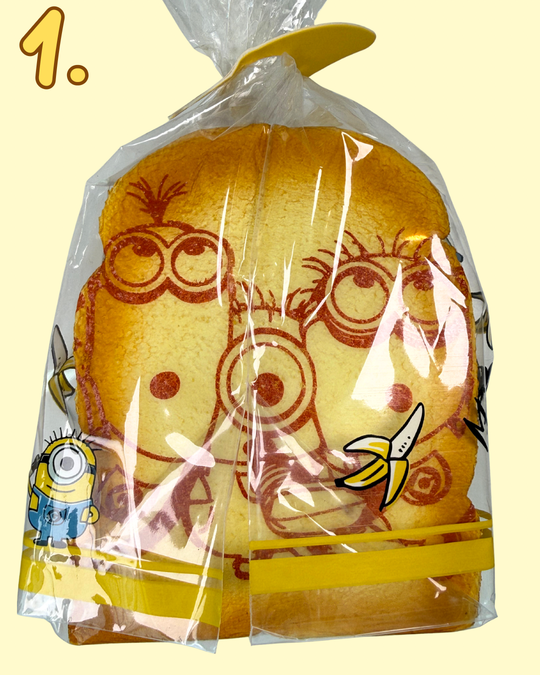 Rare Discontinued Universal Studios Japan Minion Bread Squishy